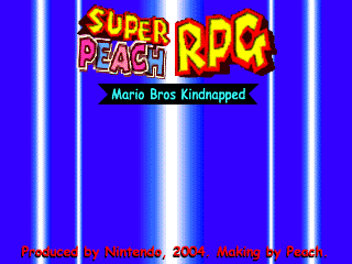 Super Peach RPG Mario Bros Kindnapped
